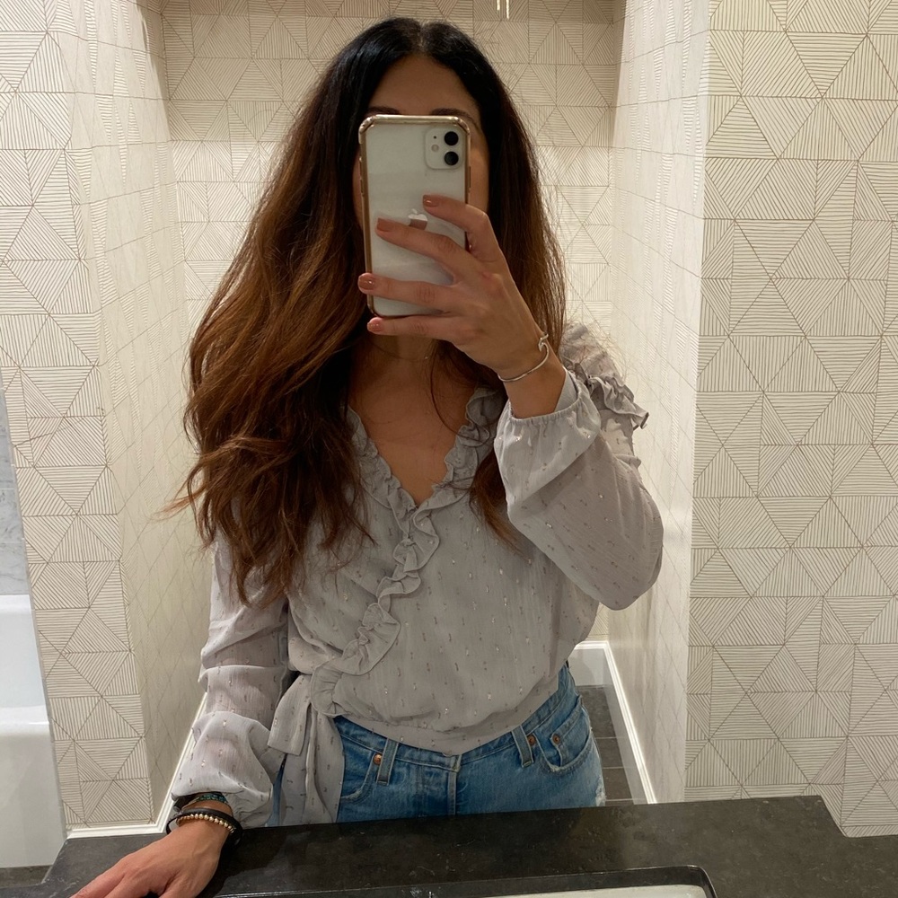 Stitch & Feather romantic cropped blouse